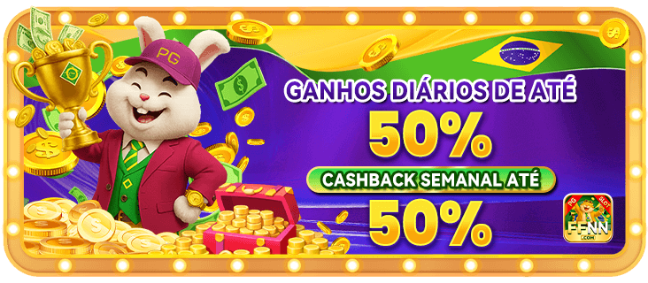 GANHOS DIARIOS DE ATE 50% CASHBACK SEMANAL ATE 50%